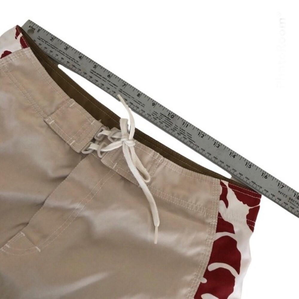 AMERICAN EAGLE Beige Board Shorts Surf Shorts Swim Trunks Mens Size 34 - Picture 9 of 11